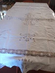 1 Dessus de lit de mariage broderies , dentelles ( ref 2) - Imagen 1 de 12