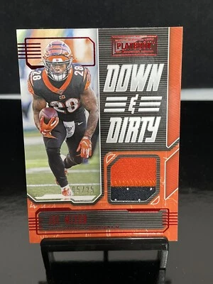 2020 Playbook Joe Mixon Down & Dirty Game Worn/Used Patch /25 SP DD-JM Bengals - Image 1 of 2