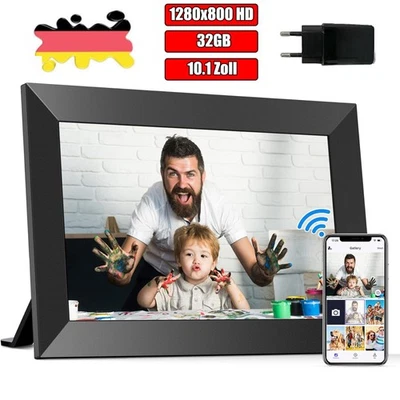 Digital Photo Frame 10.1 Inch WiFi Digital Photo Frame 32GB IPS Touch Screen - Image 1 of 4