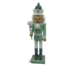 Christmas Pastel Mint NUTCRACKER Colonel Sea Shel 15" Candy Icing Resin Decor - Picture 1 of 7