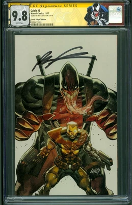 Cable 5 CGC 9.8 SS Rob Liefeld Variant Deadpool X Force 11/17 Custom Venom Label - Image 1 of 2