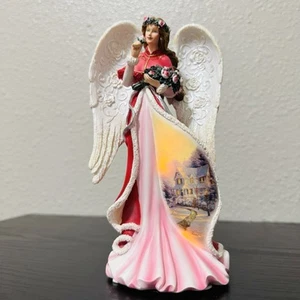 The Bradford Exchange #5: Escultura 'Winter Rose Angel' de Thomas Kinkade 7,5" - Imagen 1 de 5