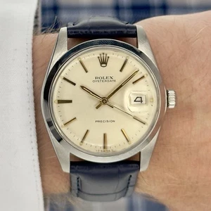 Vintage 1972 Rolex Oysterdate - Ref. 6694 - Manual - 34mm - Men’s Watch - Picture 1 of 5
