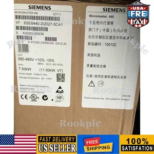 New Siemens 6SE6440-2UD27-5CA1 6SE64402UD275CA1 MICROMASTER440 without filter - Picture 1 of 1