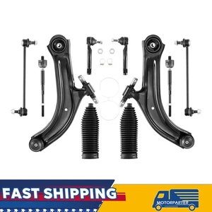 10PCS Front Lower Control Arm w/ Ball Joint Sway Bar For 2007-2012 Nissan Sentra - Picture 1 of 18