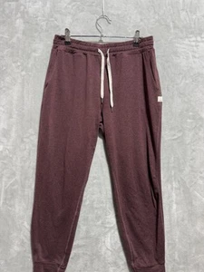 Vuori Sweatpants Men's Small Red Maroon Cuffed Drawstring Running Athleisure - Picture 1 of 9