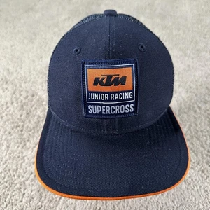 KTM Supercross Trucker Hat Cap Men Blue TLD Troy Lee Designs Mesh New Era - Picture 1 of 10