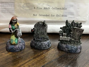 Nightmare Before Christmas Hawthorne Village Sally’s Garden Miniature Figurines - Picture 1 of 15