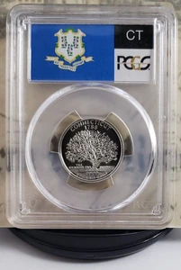 Etiqueta estatal 1999-S - Cuarto de plata - Connecticut - PCGS PR69DCAM - ¡Bonito! 1562 - Imagen 1 de 5