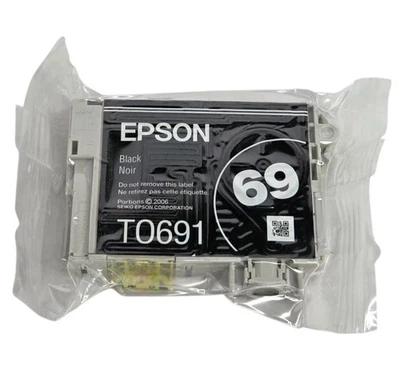Genuine Epson 69 T0691 Black Ink Cartridge for WorkForce & Stylus Printers - Image 1 of 4