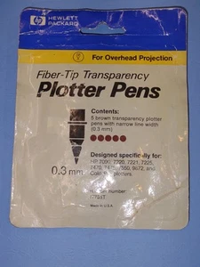 Bolígrafos Plotter HP 5 punta de fibra para Overhead Projectio .3 marrón NOS 17735T - Imagen 1 de 2