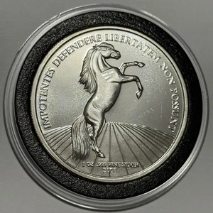 An Idea Whose Time Has Come Mustang Horse Coin 1 Troy Oz .999 Fine Silver Round - Picture 1 of 10