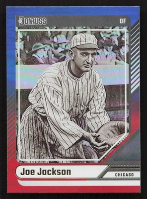 Карта 2024 Donruss Joe Jackson красно-синяя No32 - Изображение 1 из 2