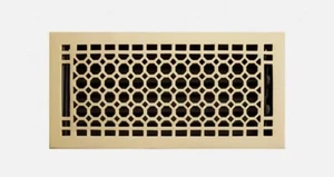 Nuevo registro de piso de latón pulido de 6" x 12" con herrajes exclusivos - Imagen 1 de 1
