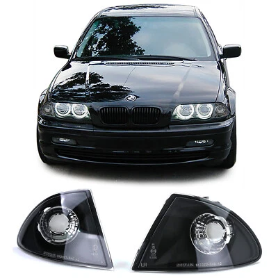 FRECCE LATERALI ANTERIORI NERE FUME' SMOKE BMW SERIE 3 E46 BERLINA + SW 98-01 - Immagine 1 di 4