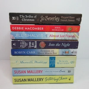 Lot of 8 Romance Trade Paperback Books - Carr, Mallery, Macomber, Shalvis - Picture 1 of 14