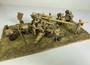 FOV German 88 MM Flak Anti-tank Gun w/ Artillerymen 1/32 DIECAST MODEL FINISHED - Picture 1 of 4