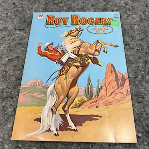 Vintage Coloring Book Roy Rogers - Copyright 1946 - Not Colored - Foto 1 di 13