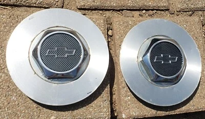 2 tapas centrales de rueda usadas OEM 95-99 Chevy Chevrolet Impala Monte Carlo 9592363    Foto 1 de 4