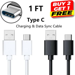 1FT Universal USB C Type C Cable Fast Charging Cable Data SYNC for 15 Pro Max - Picture 1 of 11