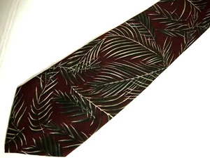 Tommy Bahama Herren Krawatte Krawatte rot grün Palmblätter Blumen Hawaii 59" Designer - Bild 1 von 5