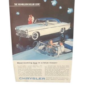 Vintage 1955 Chrysler Windsor Deluxe V-8 Ad Advertisement - Picture 1 of 4