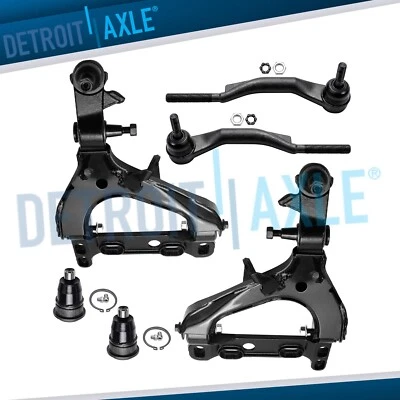 Front Lower Control Arms Ball Joints Outer Tie Rods for GMC Envoy Buick Rainier - Image 1 of 4
