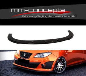 Cup Spoilerlippe SCHWARZ für Seat Ibiza Cupra 4 IV 6J Spoilerschwert Frontlippe - Bild 1 von 6