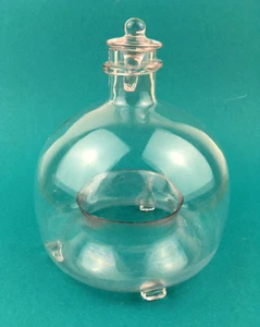 Antike Wespenfalle / Fliegenfalle 19.Jh. aus mundgeblasenem Glas - Bild 1 von 5