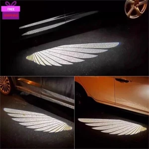 2Pcs Car Rearview Mirror Side Led Angel Wing Light Welcome Lamp Shadow Projector - Bild 1 von 24