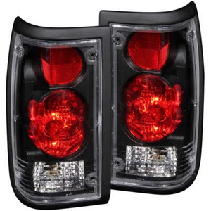 Black Clear Lens Tail Light Assembly fits 1987-1993 Mazda B2200 - Picture 1 of 2
