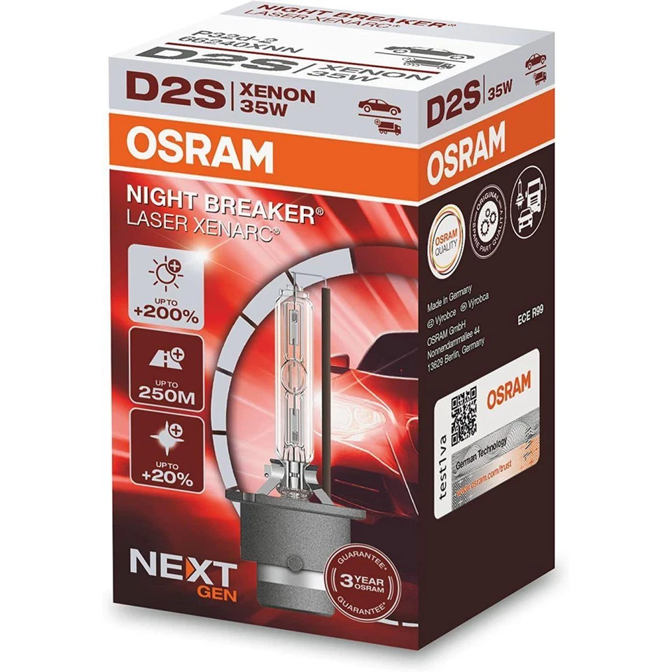 OSRAM XENARC NIGHT BREAKER LASER Scheinwerfer 66240XNN 3200 lm Xenon Gluhbirne - Bild 1 von 1