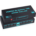4K HDMI Splitter 1x8 1 In8 Out Audio Video Distributor Supports LPCM 7.1 DTS