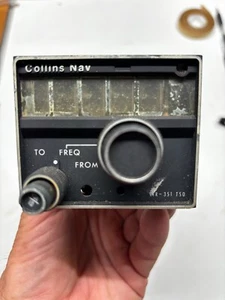 Collins VIR 351 Slimline Aircraft Navigation VOR radio 622-2080-001 wo/tray - Zdjęcie 1 z 4