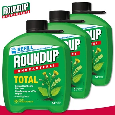 Roundup 3 x 5 L Unkrautfrei Total Fertigmischung Reinigung anwendungsfertig - Bild 1 von 3