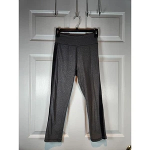 Juniors sz S Grey Yoga Athletic High Rise Capri Mesh Sides by SO - Picture 1 of 7