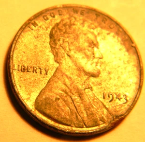 Moneda de centavo de trigo de acero Lincoln 1943 1 c, centavo de guerra en muy buen estado (704) - Imagen 1 de 3