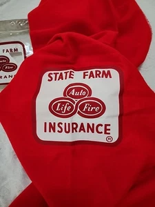 State Farm Insurance Faribo Stadium Throw Picnic Car Red Blanket Logo 50" X 60" - Picture 1 of 14