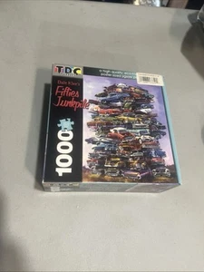 Rompecabezas de coche clásico Dale Klee's 50s Fifties Junkpile 1000 piezas nuevo - Imagen 1 de 3
