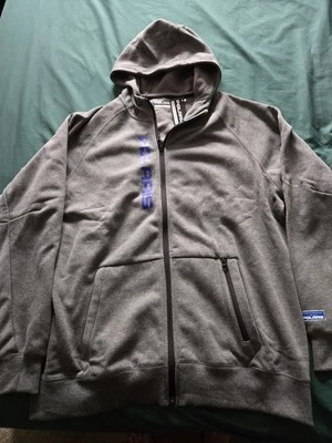 Sudadera con Capucha Polaris 60 Aniversario Cremallera Completa Gris Para Hombre XL NUEVA CON ETIQUETAS Foto 1 de 4