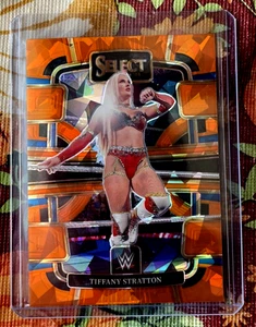 2024 Tiffany Stratton Panini Select WWE Orange Ice Parallel base card 36 - Picture 1 of 2