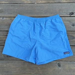 Patagonia Baggies pantaloncino uomo grande blu 5” rete foderato nylon coulisse escursione - Foto 1 di 12