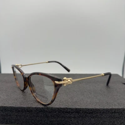 Monturas de gafas Tiffany amarillas Havana TF2231 8015 54 16 140 lentes de demostración LEER Foto 1 de 4