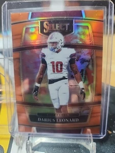 2022 PANINI SELECT DRAFT PICKS DARIUS LEONARD ORANGE PRIZM 17/49 #76 COLTS - Picture 1 of 3