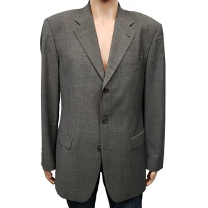 Hugo Boss Angelico Lucca Suit Jacket Sport Coat 42 R Virgin Italian 120s Wool - Picture 1 of 14