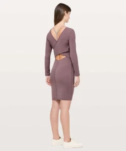Vestido LULULEMON Contorno *Vestido para Mujer Nulu Color Corteza Antigua NUEVO con Etiquetas $128 - Imagen 1 de 11