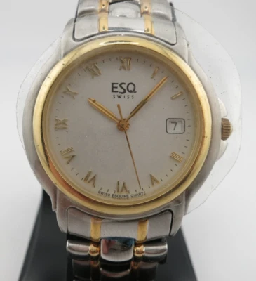 全新 ESQ 瑞士机芯 双色手表 不锈钢 - 300344A - 全新电池 — 第 1/4 张图片