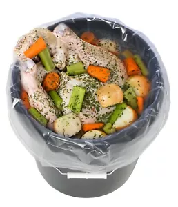 Bolsas delineado de cubo de alta resistencia de 5 galones para salmuera, a prueba de fugas de grado alimenticio 10/rollo - Imagen 1 de 2