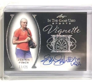 17/25 PACK FRESH 2022 Leaf ITG Used Sports Vignette Auto Silver Jennie Finch - Picture 1 of 2