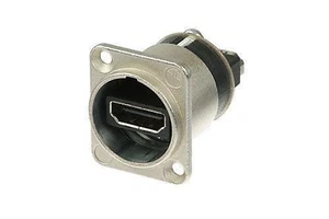 NEUTRIK NAHDMI-W HDMI 1.3 D Series Feed-Thru Panel Mount Adapter - NICKEL - Picture 1 of 1